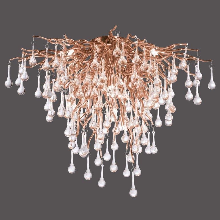 Paul Neuhaus 8091-11 - Prisadený luster ICICLE 9xG9/40W/230V pr. 50 cm mosadz