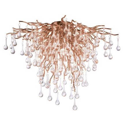Paul Neuhaus 8091-11 - Prisadený luster ICICLE 9xG9/40W/230V pr. 50 cm mosadz