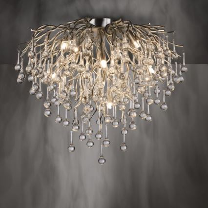 Paul Neuhaus 8091-55 - Prisadený luster ICICLE 9xG9/40W/230V pr. 50 cm lesklý chróm