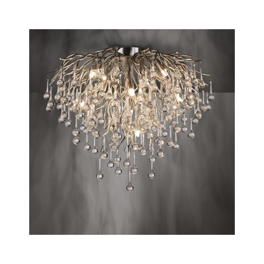 Paul Neuhaus 8091-55 - Prisadený luster ICICLE 9xG9/40W/230V pr. 50 cm lesklý chróm