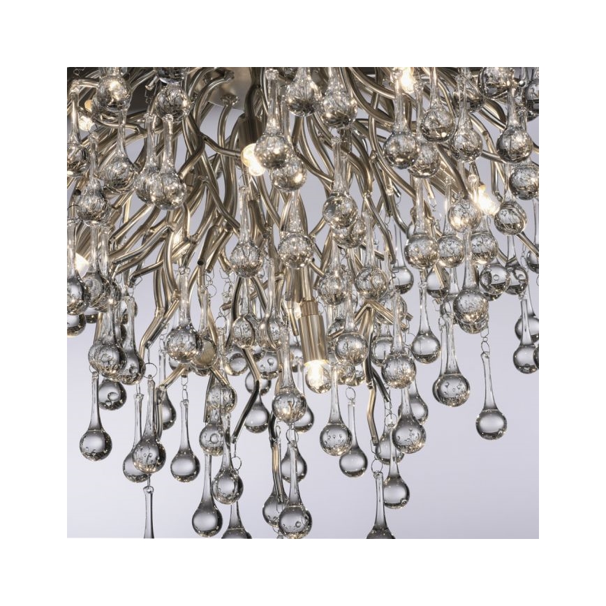 Paul Neuhaus 8091-55 - Prisadený luster ICICLE 9xG9/40W/230V pr. 50 cm lesklý chróm