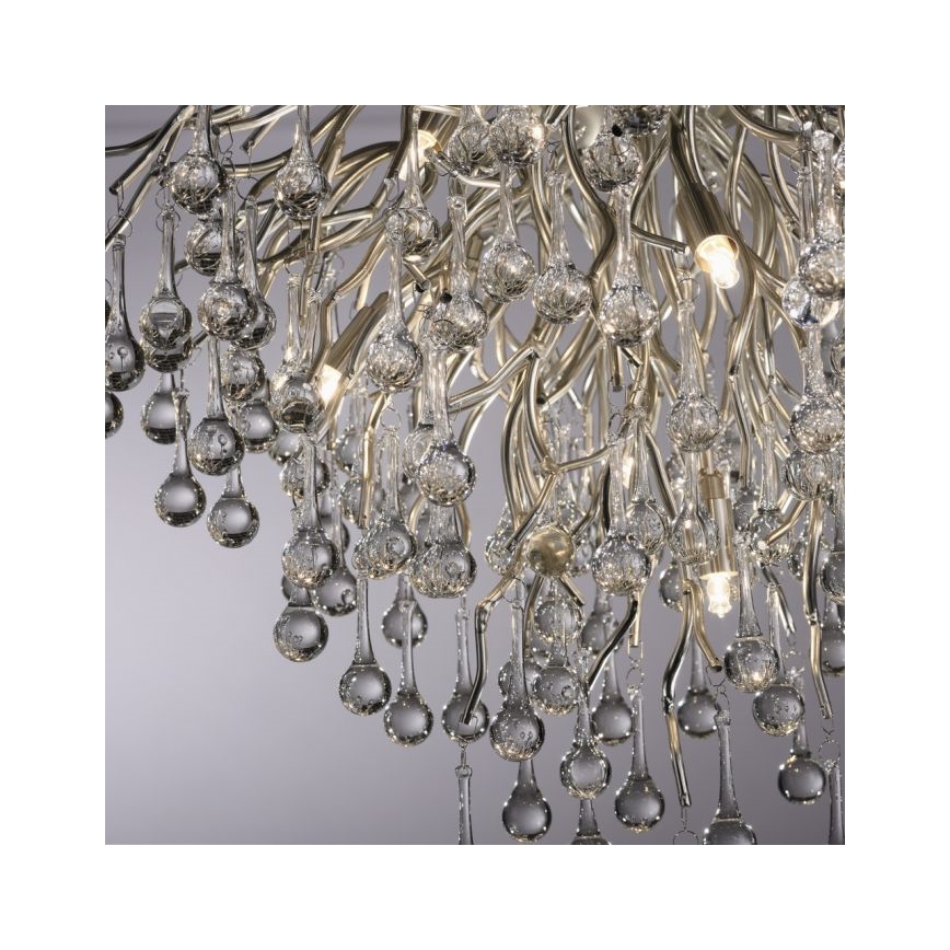 Paul Neuhaus 8091-55 - Prisadený luster ICICLE 9xG9/40W/230V pr. 50 cm lesklý chróm