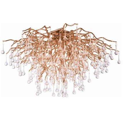 Paul Neuhaus 8092-11 - Prisadený luster ICICLE 14xG9/40W/230V pr. 100 cm mosadz