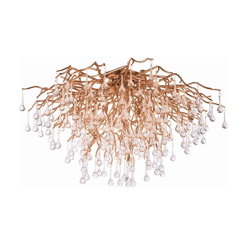 Paul Neuhaus 8092-11 - Prisadený luster ICICLE 14xG9/40W/230V pr. 100 cm mosadz