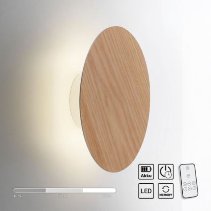 Paul Neuhaus 8153-79 - LED Stmievateľné nástenné svietidlo PUNTUA LED/1,3W/3,7V 2200 mAh + diaľkové ovládanie