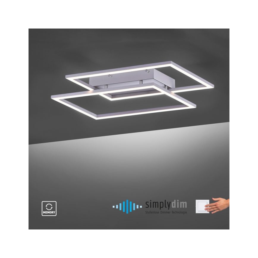 Paul Neuhaus 8192-55 - LED Stmievateľný prisadený luster INIGO 2xLED/12W/230V