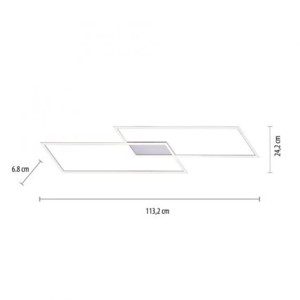 Paul Neuhaus 8194-55 - LED Stmievateľný prisadený luster INIGO 2xLED/20W/230V