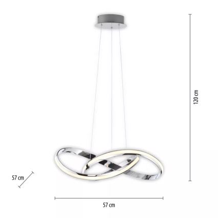 Paul Neuhaus 8291-17 - LED Stmievateľný luster na lanku MELINDA LED/30W/230V