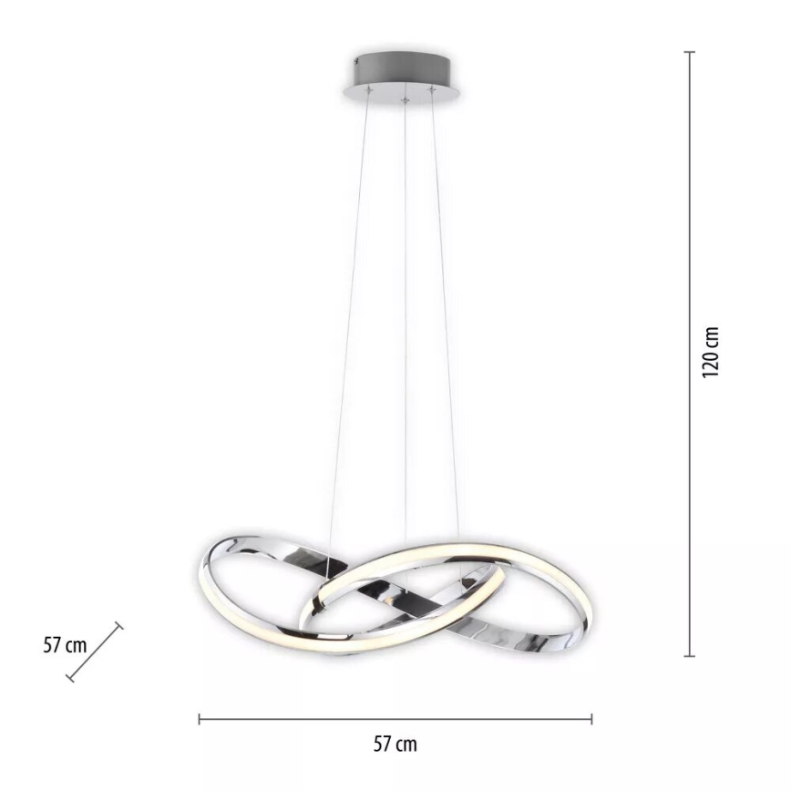 Paul Neuhaus 8291-17 - LED Stmievateľný luster na lanku MELINDA LED/30W/230V