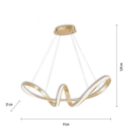 Paul Neuhaus 8292-12 - LED Stmievateľný luster na lanku MELINDA LED/38W/230V