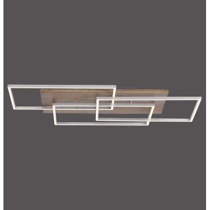 Paul Neuhaus 8330-79 - LED Stmievateľný prisadený luster PALMA 3xLED/12W/230V borovica + diaľkové ovládanie