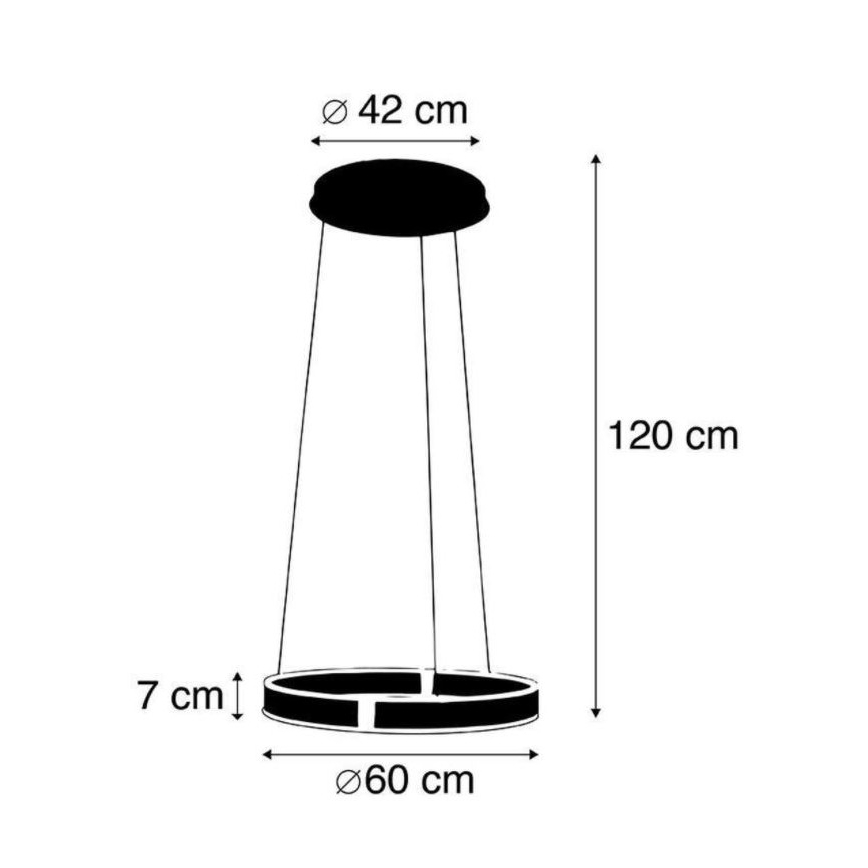 Paul Neuhaus 8361-55 - LED Stmievateľný luster na lanku so senzorom ARINA LED/27W/230V