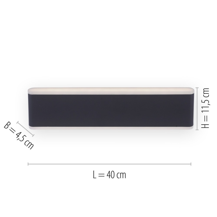 Paul Neuhaus 9484-13 - LED Stmievateľné vonkajšie nástenné svietidlo  ELSA 2xLED/9W/230V IP65