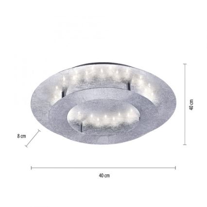 Paul Neuhaus 9620-21 - LED Stropné svietidlo NEVIS LED/18W/230V strieborná