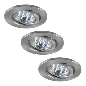 Paulmann 3786 - SADA 3x LED podhľadové svietidlo BASIC 3xLED/0,8W/230V