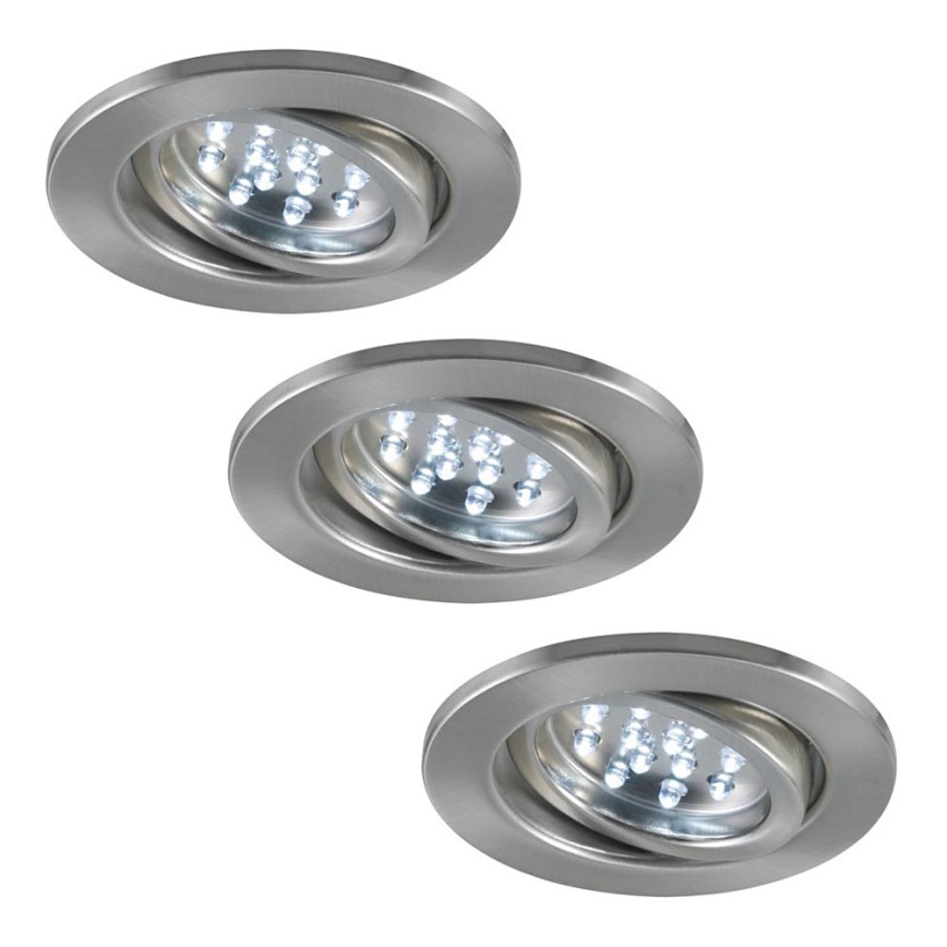Paulmann 3786 - SADA 3x LED podhľadové svietidlo BASIC 3xLED/0,8W/230V