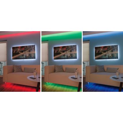 Paulmann 3989 - LED RGBW/19W Stmievateľný pás TIP 10 m 230V + diaľkové ovládanie