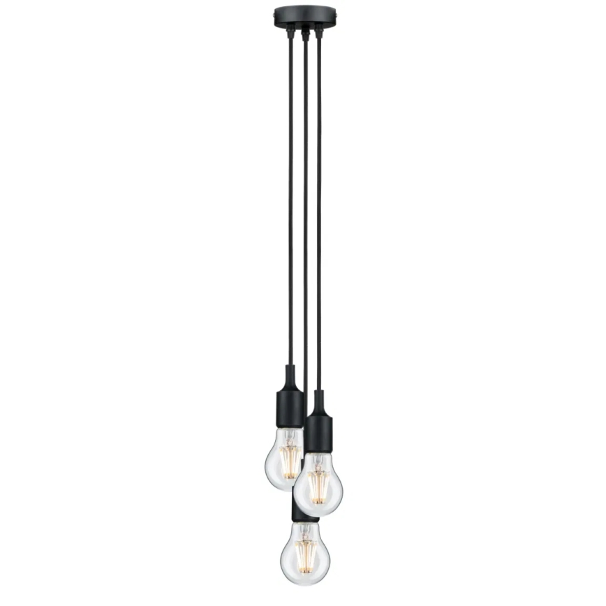 Paulmann 50382 - 3xE27/60W Napájací kábel KETIL 230V