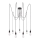 Paulmann 50390 - Luster na lanku NEORDIC 7xE27/20W/230V pavúk