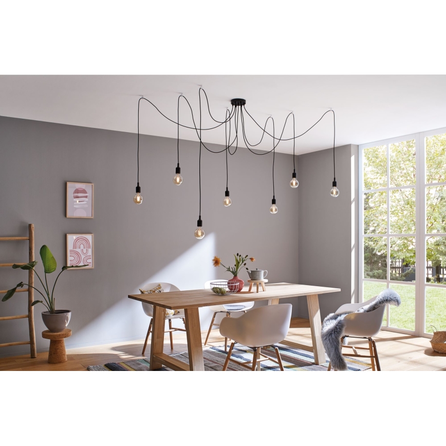 Paulmann 50390 - Luster na lanku NEORDIC 7xE27/20W/230V pavúk