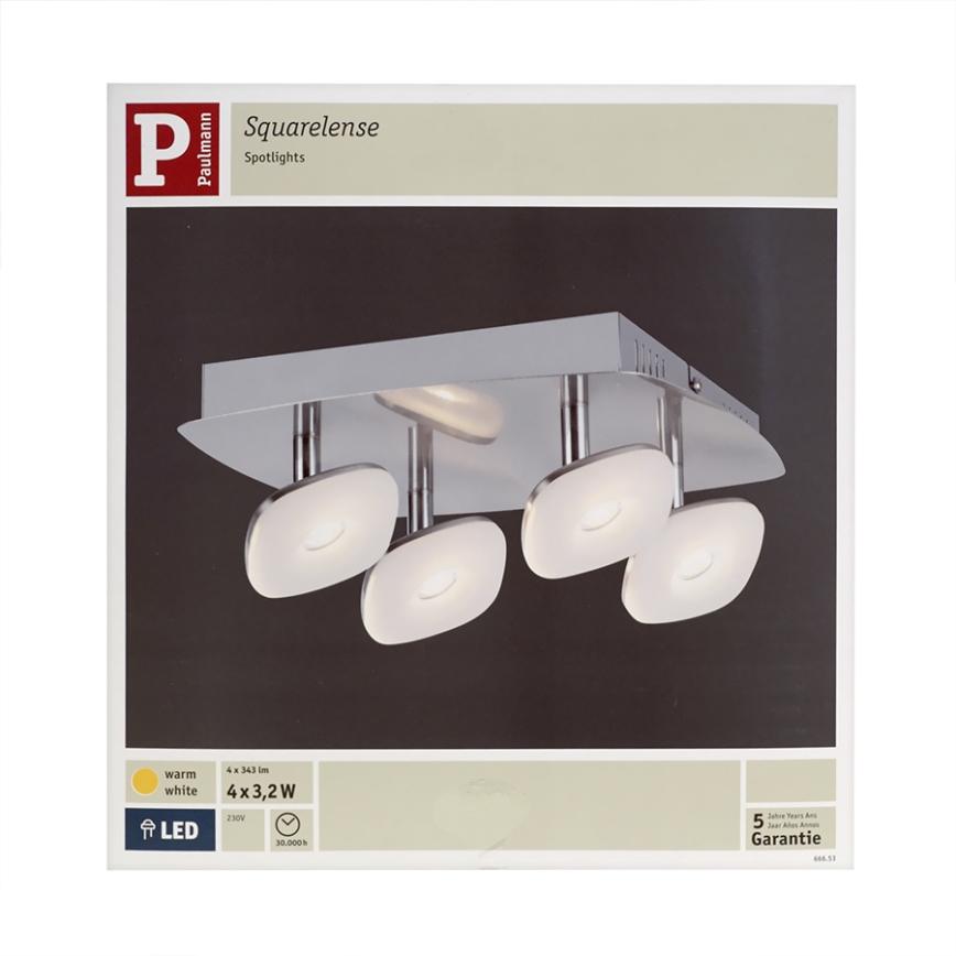 Paulmann 66653 - LED Bodové svietidlo 4xLED/3,2W/230V