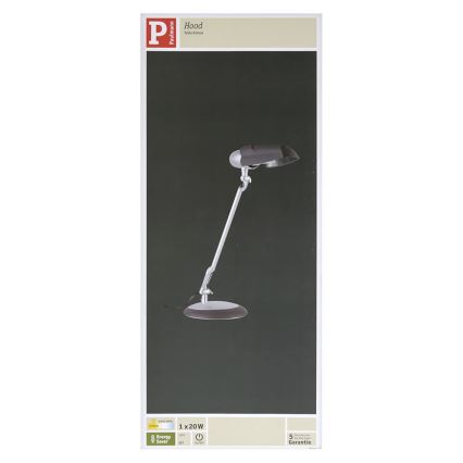 Paulmann 70246 - Stolná lampa HOOD 1xE27/20W/230V