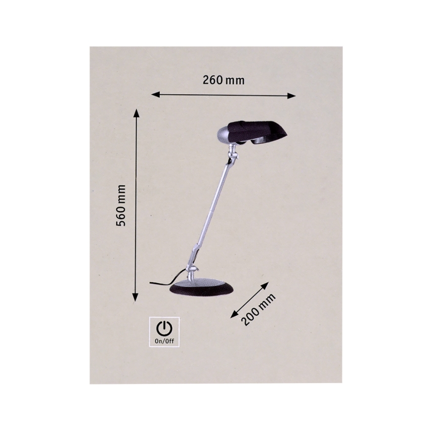 Paulmann 70246 - Stolná lampa HOOD 1xE27/20W/230V