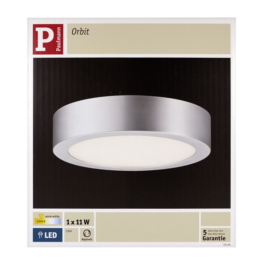 Paulmann 70388 - LED Stropné svietidlo ORBIT LED/11W/230V