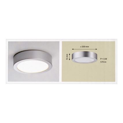Paulmann 70388 - LED Stropné svietidlo ORBIT LED/11W/230V