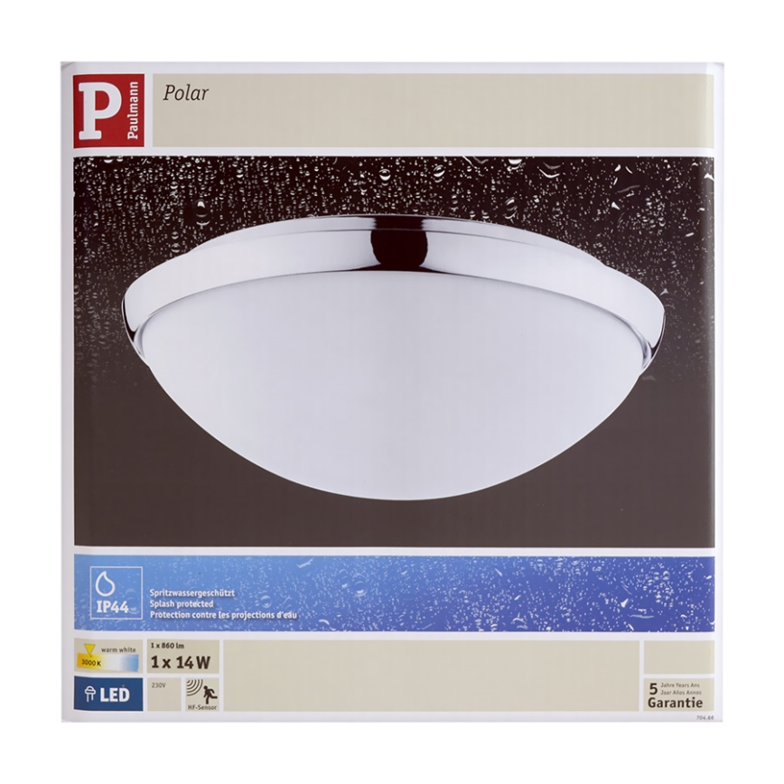 Paulmann 70466 - LED Kúpeľňové svietidlo so senzorom POLAR LED/14W/230V