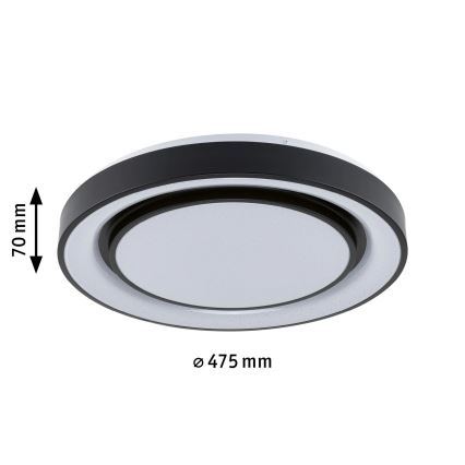 Paulmann 70545 - LED RGBW/38,5W Stmievateľné stropné svietidlo RAINBOW 230V 3000-6500K + diaľkové ovládanie