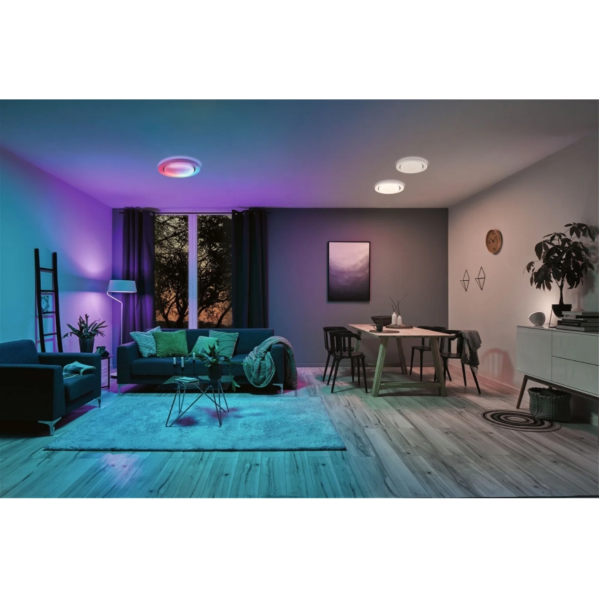 Paulmann 70546 - LED RGBW/22W Stmievateľné stropné svietidlo RAINBOW 230V 3000-6500K + diaľkové ovládanie