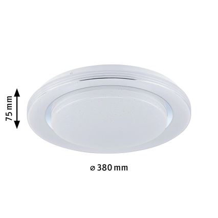 Paulmann 70546 - LED RGBW/22W Stmievateľné stropné svietidlo RAINBOW 230V 3000-6500K + diaľkové ovládanie