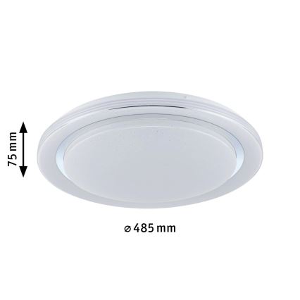 Paulmann 70547 - LED RGBW/38,5W Stmievateľné stropné svietidlo RAINBOW 230V 3000-6500K + diaľkové ovládanie