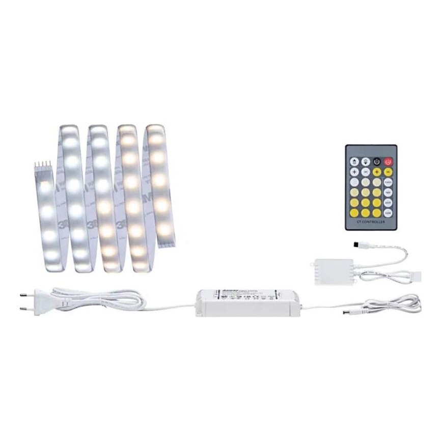 Paulmann 70623 - LED/10W IP44 Stmievateľný kúpeľňový pásik MAXLED 1,5 m 2700-6500K 230V + diaľkové ovládanie