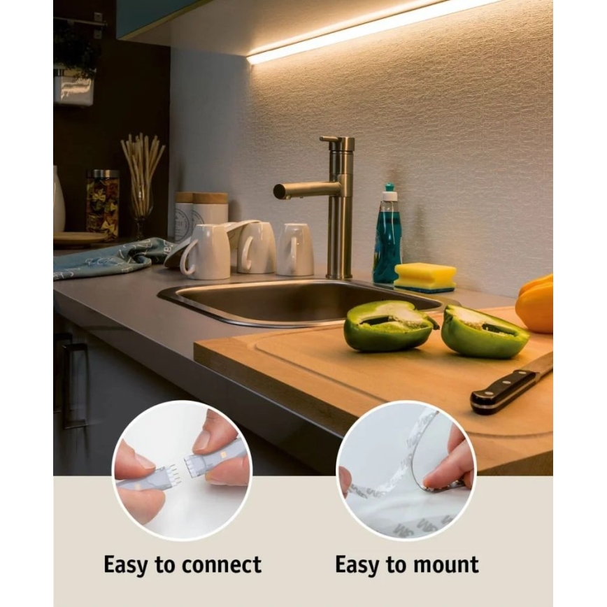 Paulmann 70665 - LED/18W IP44 Stmievateľný kúpeľňový pásik MAXLED 3 m 6500K 230V