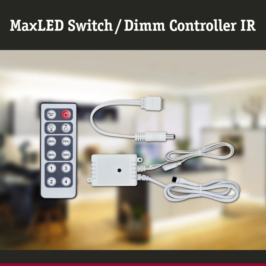 Paulmann 70683 - Stmievač pre LED pásy MAXLED 24V s diaľkovým ovládačom