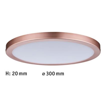 Paulmann 70872 - LED/22W Stmievateľný panel ATRIA 230V 2700K pr. 30 cm rose gold