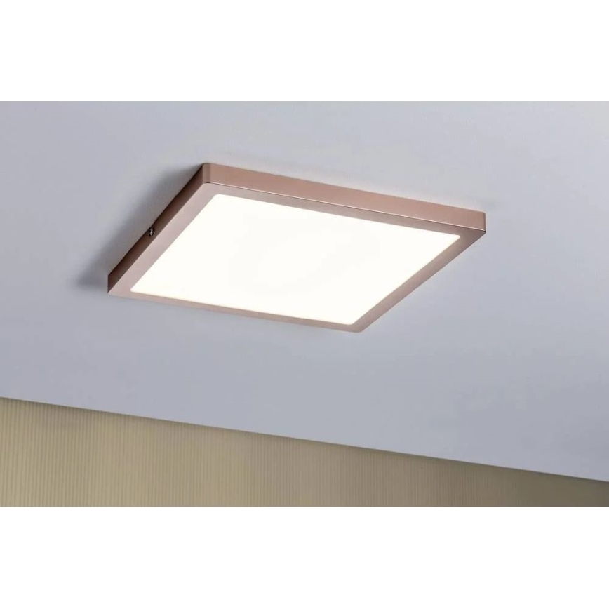 Paulmann 70873 - LED/24W Stmievateľný panel ATRIA 230V 2700K 30x30 cm rose gold