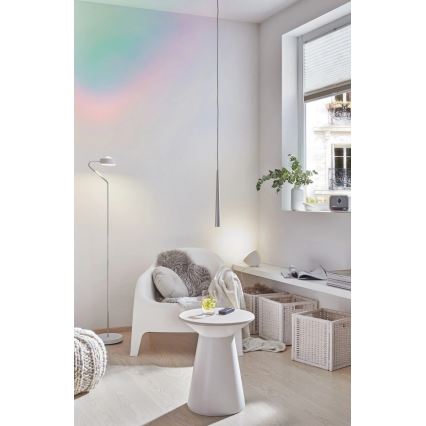 Paulmann 70920 - LED/7,5W Stmievateľná stojacia lampa RAMOS 230V biela/lesklý chróm