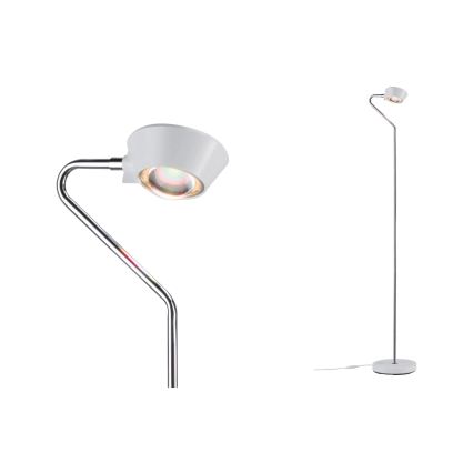 Paulmann 70920 - LED/7,5W Stmievateľná stojacia lampa RAMOS 230V biela/lesklý chróm