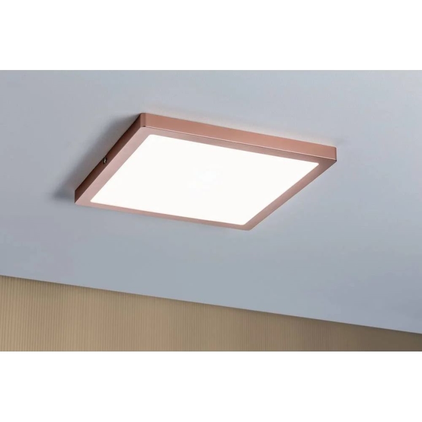 Paulmann 70941 - LED/20W Panel prisadený ATRIA 230V 4000K 30x30 cm rose gold