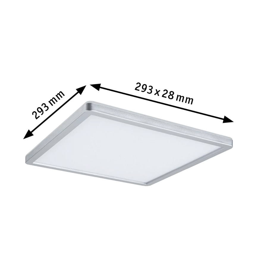 Paulmann 70994 - LED/16W Panel prisadený ATRIA 230V 3000K 29,3x29,6 cm matný chróm