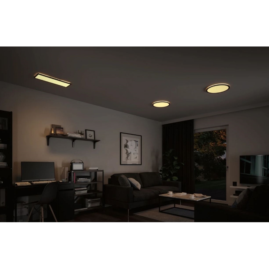 Paulmann 70997 - LED/11,2W Panel prisadený ATRIA 230V 3000K pr. 19 cm čierna