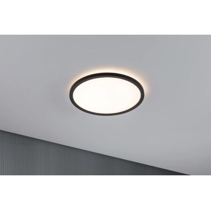 Paulmann 70998 - LED/16W Panel prisadený ATRIA 230V 3000K pr. 29,3 cm čierna