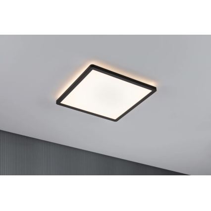 Paulmann 71001 - LED/16W Panel prisadený ATRIA 230V 3000K 29,3x29,3 cm čierna