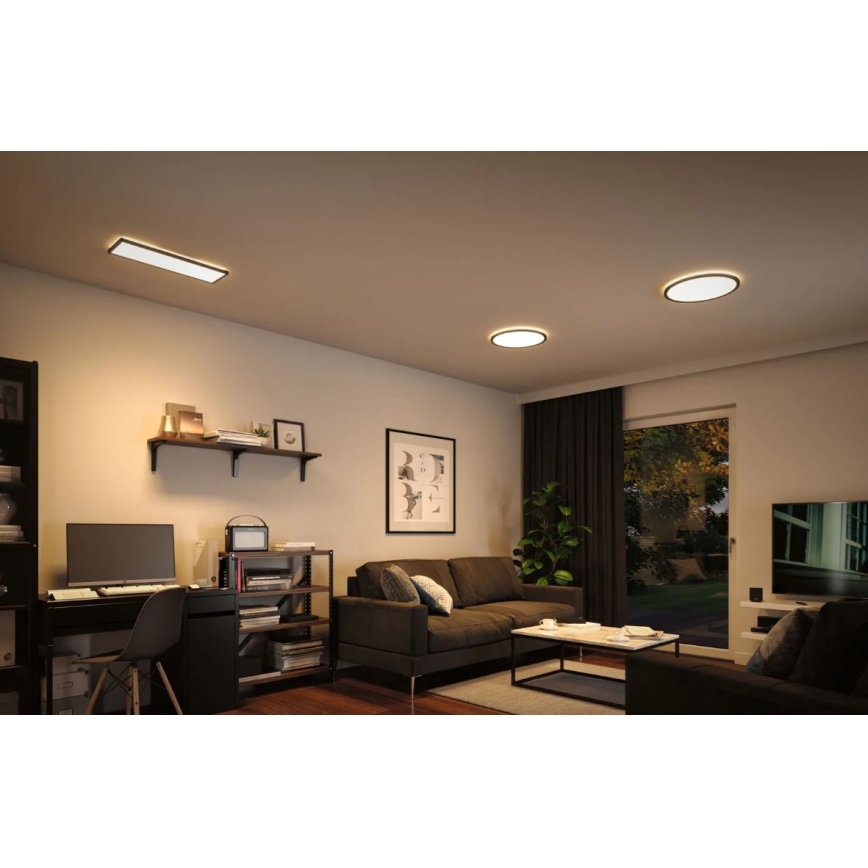 Paulmann 71002 - LED/22W Stmievateľný panel ATRIA 230V 3000K 42x42 cm čierna