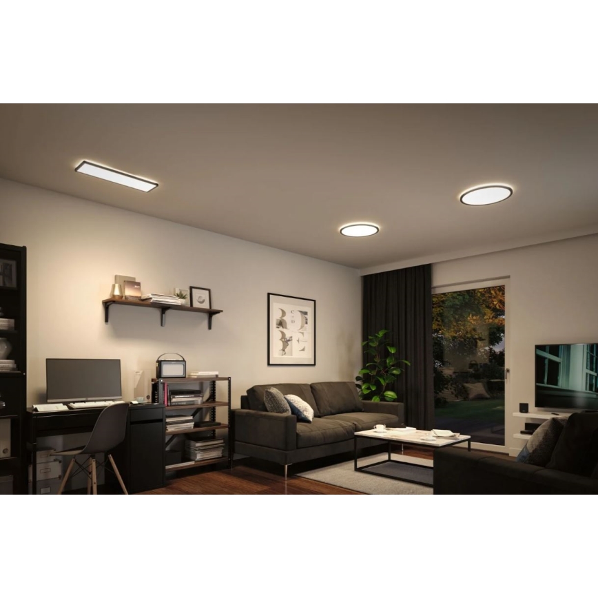 Paulmann 71016 - LED/22W Stmievateľný panel ATRIA 230V 4000K 42x42 cm čierna