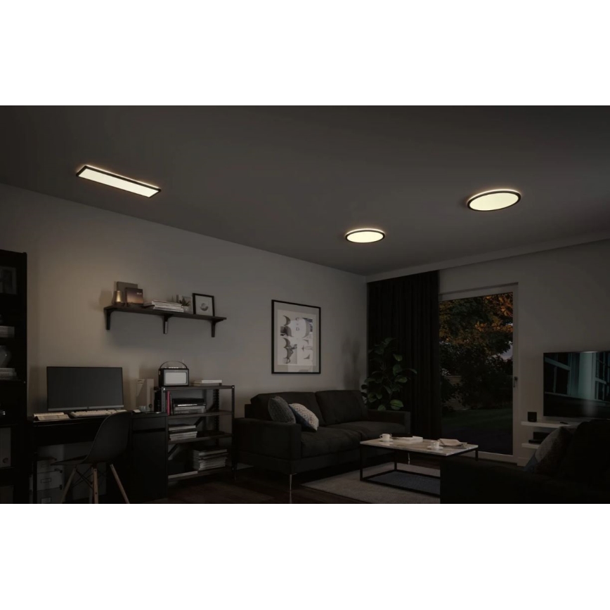 Paulmann 71016 - LED/22W Stmievateľný panel ATRIA 230V 4000K 42x42 cm čierna