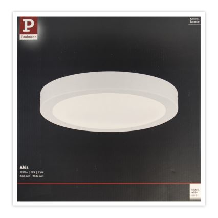 Paulmann 71021 - LED/22W Stropné svietidlo ABIA 230V biela